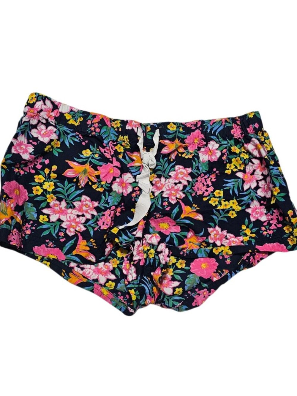 J.Crew Multicolor Floral Pull-On Shorts Medium Elastic Waist